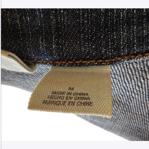 90s Long Sleeve Denim Basic Button Down Jean Jacket - Picture 9 of 11